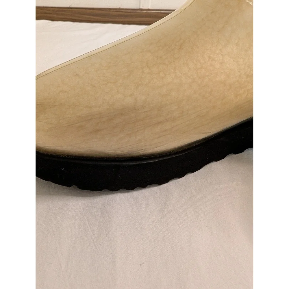 UGG Classic Clear Mini Sherpa Lined Black Waterproof Ankle Boots  Womens 7